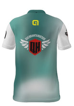 Camiseta Técnica niño azul manga blanca 2026