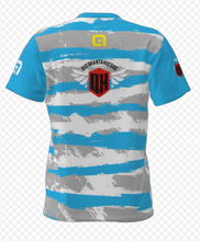 Camiseta Técnica Chico Azul rayas 2025