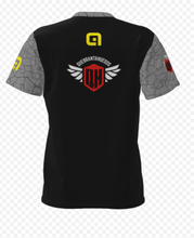 Camiseta Técnica Chico Negra manga gris 2025